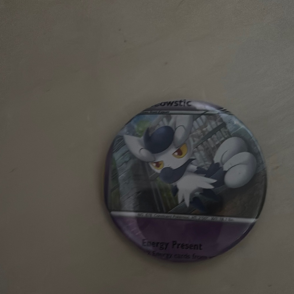 Espurr Pokémon Card Button
